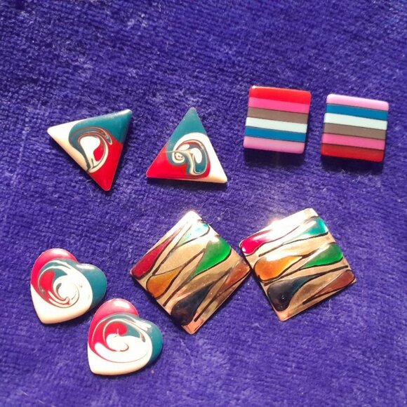 Vintage Pierce Earrings - Picture 1 of 9
